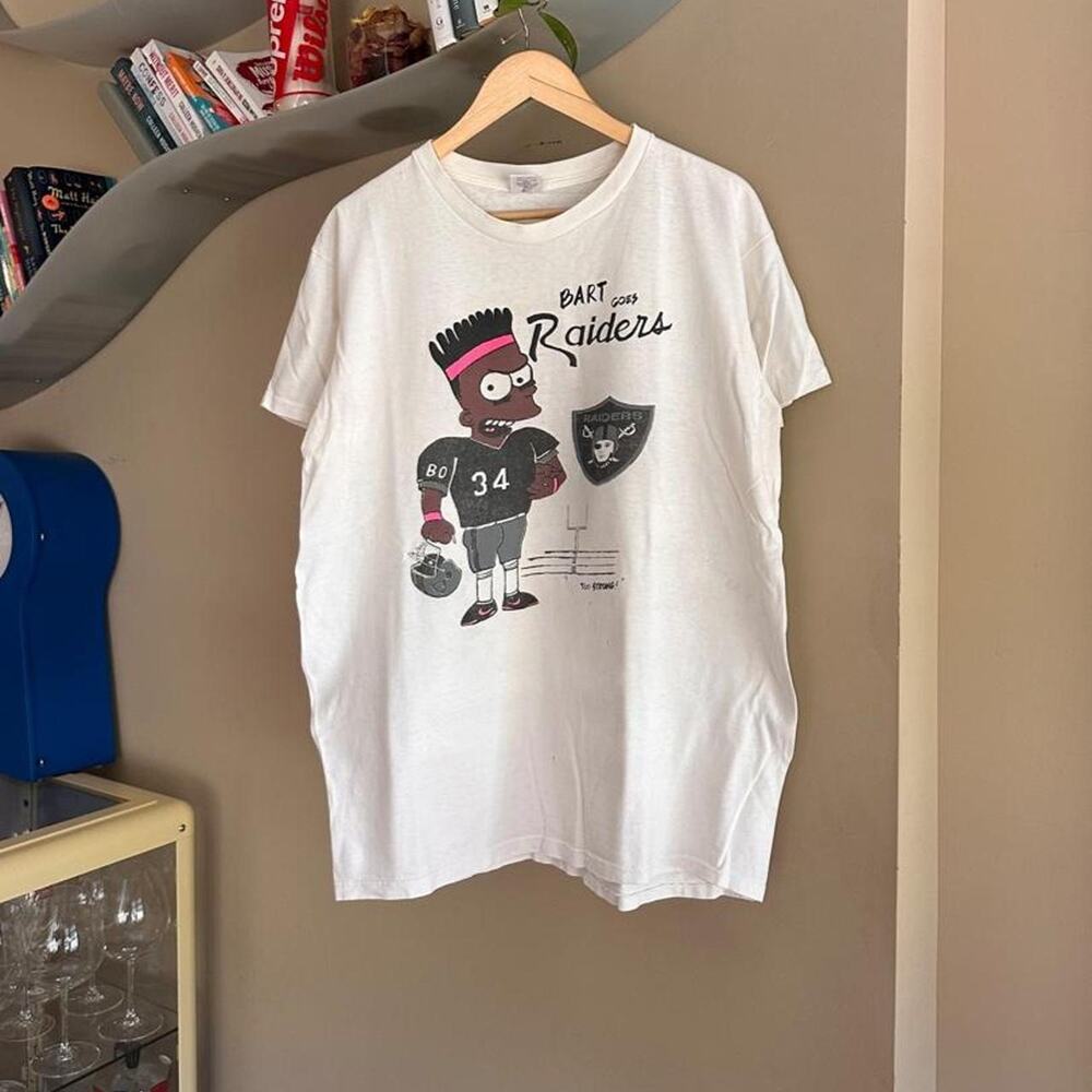 Vintage Bart Simpson Raiders Nike Shirt